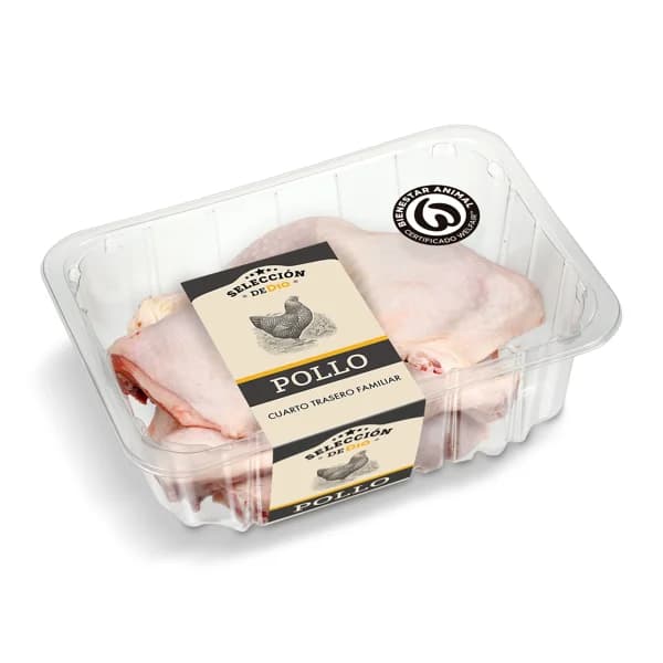Cuarto trasero de pollo formato familiar Selección de Dia bandeja 1.5 Kg aprox. - 1.4 kg - Imagen del producto en Findit