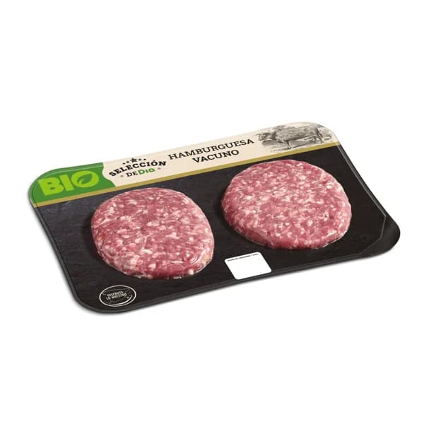 Hamburguesa de vacuno ecológica Selección de Dia bandeja 240 g - 0.24 kg - Imagen del producto en Findit