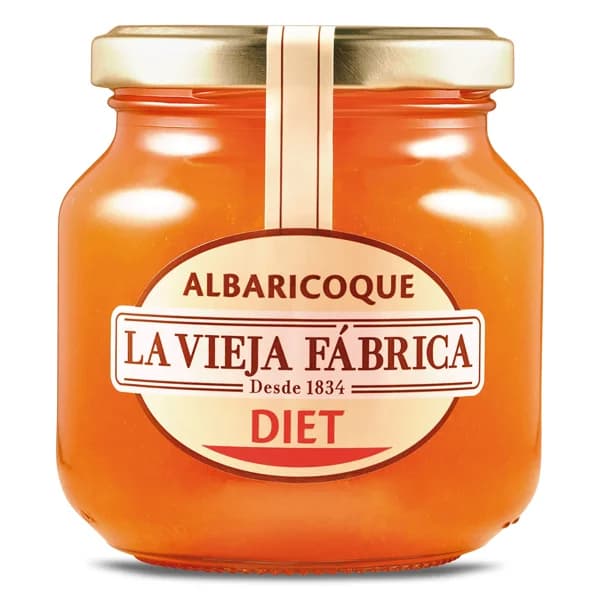 Mermelada de albaricoque diet La vieja fabrica frasco 280 g - 0.28 ud - Imagen del producto en Findit