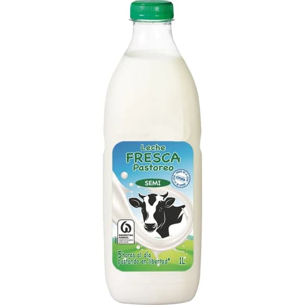 Leche Fresca Semidesnatada - 1 l - Imagen del producto en Findit