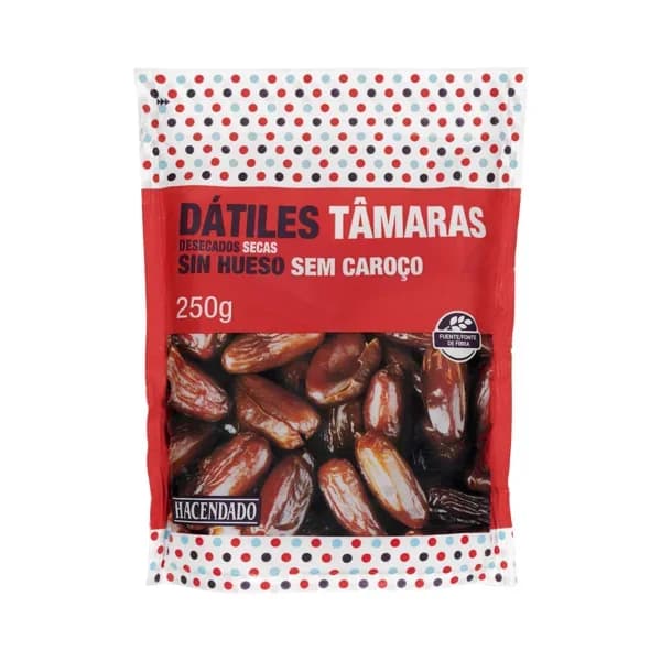 Dátiles desecados sin hueso Hacendado - 0.25 kg - Imagen del producto en Findit