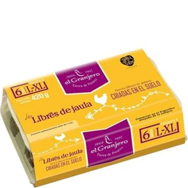 Huevo suelo L/XL 1/2 docena - 6 ud - Imagen del producto en Findit
